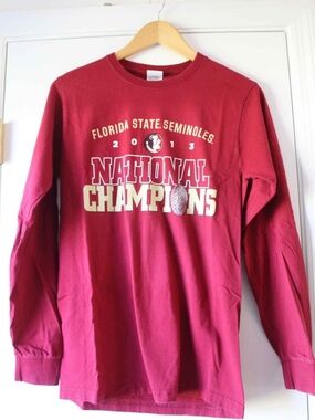 Florida State University Long Sleeve Tshirt & Baseball Cap - Vintage Logo
